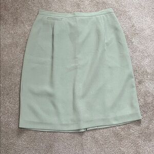 SPORT COLLECTION Green Polyester Lined Skirt Size 12